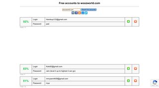 
                            1. woozworld.com - free accounts, logins and passwords