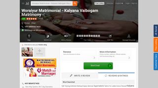 
                            11. Woraiyur Matrimonial - Kalyana Vaibogam Matrimony, Woriyur ...