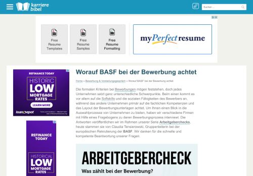 
                            6. Worauf BASF bei der Bewerbung achtet | karrierebibel.de