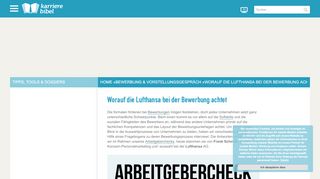 
                            10. Worauf die Lufthansa bei der Bewerbung achtet | karrierebibel.de