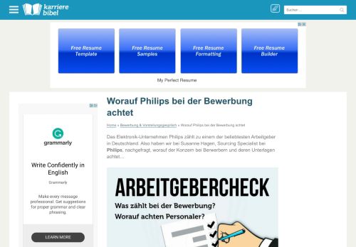 
                            11. Worauf Philips bei der Bewerbung achtet | karrierebibel.de