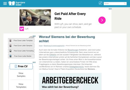 
                            13. Worauf Siemens bei der Bewerbung achtet | karrierebibel.de