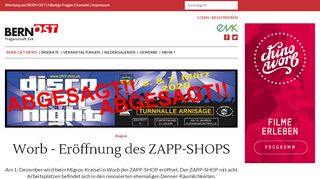 
                            13. Worb - Eröffnung des ZAPP-SHOPS - Bern-Ost