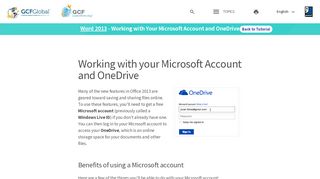 
                            5. Word 2013: Working with Your Microsoft Account and OneDrive
