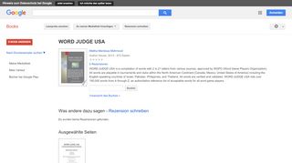 
                            9. WORD JUDGE USA - Google Books-Ergebnisseite