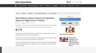 
                            9. Word Mania Online Literacy Competition Open for Registration ...