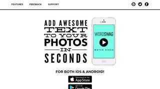 
                            7. Word Swag App - Generate Cool Text, Words & Quotes on Your Photos