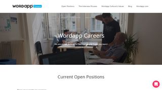 
                            3. Wordapp Careers - Help us build the word-processing platform for e ...