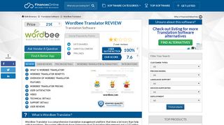 
                            7. Wordbee Translator Reviews: Overview, Pricing and Features
