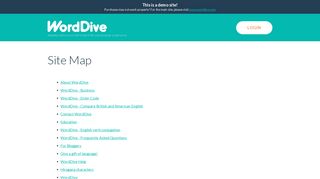 
                            5. WordDive Site Map