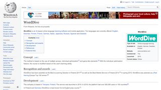 
                            9. WordDive - Wikipedia