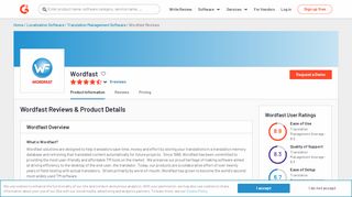 
                            12. Wordfast Reviews 2018 | G2 Crowd