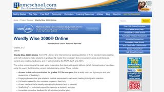 
                            12. Wordly Wise 3000® Online - Homeschool.com