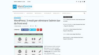 
                            7. WordPress: 3 modi per eliminare l'admin bar da front-end | Mario ...