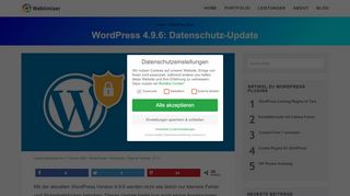 
                            4. WordPress 4.9.6: Datenschutz-Update | WP-Agentur Webtimiser