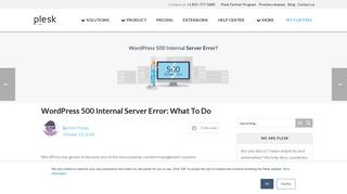 
                            12. WordPress 500 Internal Server Error - Plesk