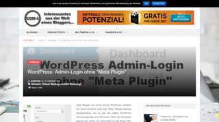 
                            6. WordPress: Admin-Login ohne 