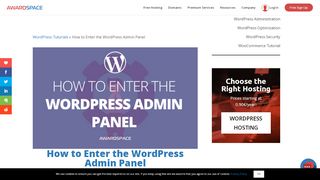 
                            9. WordPress Admin Panel - How to Enter it? | WordPress Tutorials