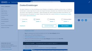 
                            13. WordPress-Admin-Passwort zurücksetzen - 1&1 IONOS Community