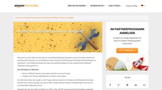 
                            9. Wordpress Affiliate Themes im Vergleich - Amazon Associates