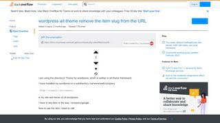 
                            11. wordpress ait-theme remove the item slug from the URL - Stack Overflow