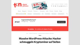 
                            4. Wordpress-Attacke mit geklauten Login-Daten - t3n