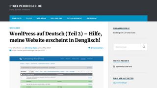 
                            5. WordPress auf Deutsch (Teil 2) – Hilfe, meine Website erscheint in ...