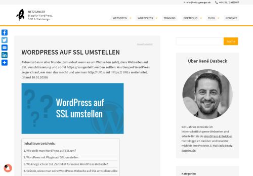 
                            13. WordPress auf SSL umstellen - Anleitung, Vorteile und Risiken...