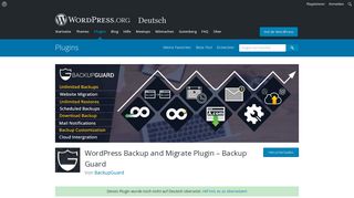
                            2. WordPress Backup and Migrate Plugin – Backup Guard | WordPress.org