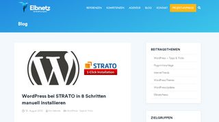 
                            9. WordPress bei STRATO in 8 Schritten manuell installieren · Elbnetz-Blog