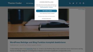 
                            1. WordPress Beiträge und Blog Funktion komplett deaktivieren