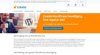 
                            5. WordPress beveiliging; hoe bescherm je je WordPress ... - Strato.nl