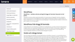 
                            12. Wordpress - Binero