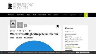 
                            11. WordPress Blogbeiträge terminieren | Publishingblog.ch