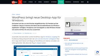 
                            7. Wordpress bringt neue Desktop-App für Windows | ZDNet.de