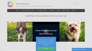 
                            11. WordPress Carousel Slider with Hover Over Text | WordPress Plugin