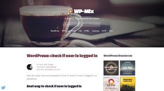 
                            6. WordPress: check if user is logged in | WP-Mix