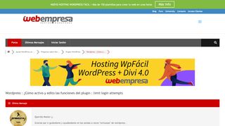 
                            11. Wordpress : ¿Cómo activo y edito las funciones del plugin : limit ...