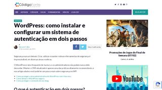 
                            11. WordPress: como instalar e configurar um sistema de autenticação em ...