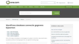 
                            4. WordPress database connectie gegevens bijwerken – Ondersteuning ...