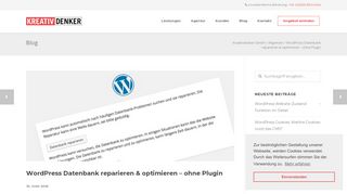 
                            12. WordPress Datenbank reparieren & optimieren – ohne Plugin ...