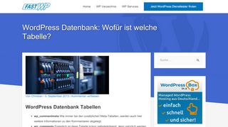 
                            5. Wordpress Datenbank: Wofür ist welche Tabelle? - FastWP