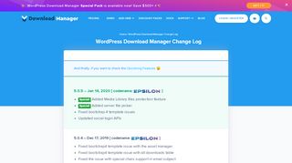 
                            13. WordPress Download Manager Change Log