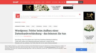 
                            2. Wordpress: Fehler beim Aufbau einer Datenbankverbindung - das ...