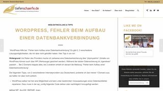 
                            3. WordPress - Fehler beim Aufbau einer Datenbankverbindung ...