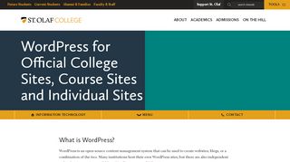 
                            13. WordPress for Official College Sites, Course Sites and Individual ...