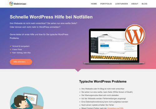 
                            9. WordPress Hilfe - schnell und kompetent | WP Agentur Webtimiser