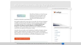 
                            10. WordPress-Hosting von HostEurope im Check