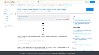 
                            2. Wordpress - how detect if current page is the login page - Stack ...
