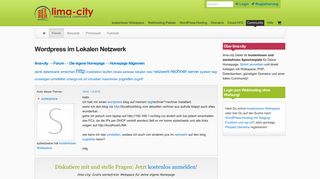 
                            11. Wordpress im Lokalen Netzwerk - Lima-City